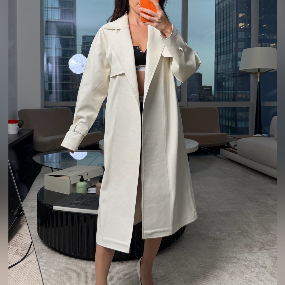 Chic Cream Trench Coat for Women